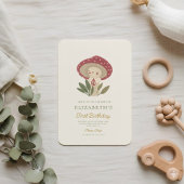 リトルマッシュルームベビーシャワー招待状 招待状