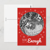 リトルマッチガールエンジェルレッドポストカード ポストカード (正面/裏面)