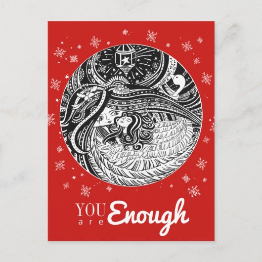 リトルマッチガールエンジェルレッドポストカード ポストカード (正面)