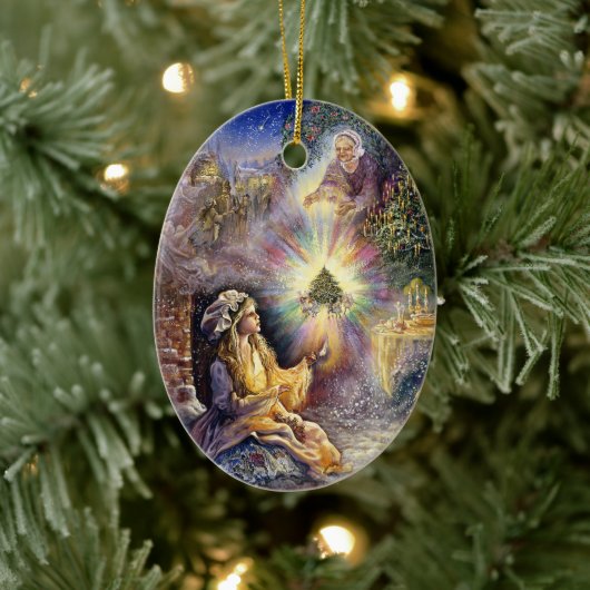 リトルマッチガールクリスマス飾り セラミックオーナメント (ツリー)