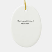 リトルマッチガールクリスマス飾り セラミックオーナメント (裏面)