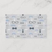 リトルマンおむつラッフルチケット、ネイビーブルー、グレー エンクロージャーカード (裏面)