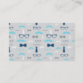 リトルマンおむつラッフルチケット、ベビーブルー、ネイビー エンクロージャーカード (裏面)