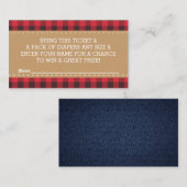 リトルマンおむつラッフルチケット、ランバージャック エンクロージャーカード (正面/裏面)