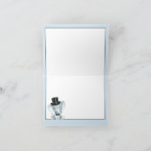 リトルマンエレファントベビーシャワーサンキューカード サンキューカード (内部)