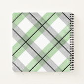 リトルマングリーン灰色男の赤ちゃんシャワーゲストブック ノートブック (裏面)