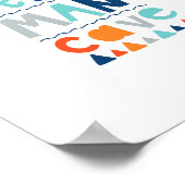 リトルマンケーブ タイポグラフィ 壁デコレーション ポスター (角)