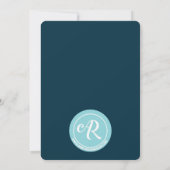 リトルマンサスペンダーズベビーシャワー招待状 招待状 (裏面)