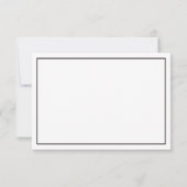 リトルマンサンキューカードブラックフェイクグリッター サンキューカード (裏面)