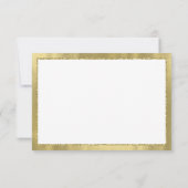 リトルマンサンキューカード王室のブルー金ゴールド サンキューカード (裏面)