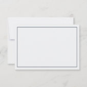 リトルマンサンキューカード、ネイビーブルー、グレー サンキューカード (裏面)