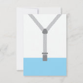 リトルマンサンキューカード、ベビーブルー、グレー サンキューカード (裏面)