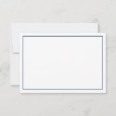 リトルマンサンキューカード、ボウタイ、ネイビー、グレー サンキューカード (裏面)