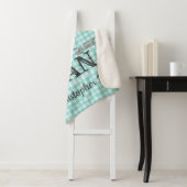 リトルマンディアー狩りティール（緑がかった色）プレイド シェルパブランケット (インサイチュ)