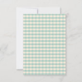 リトルマンベビーシャワー招待状少年 – 口ひげ 招待状 (裏面)