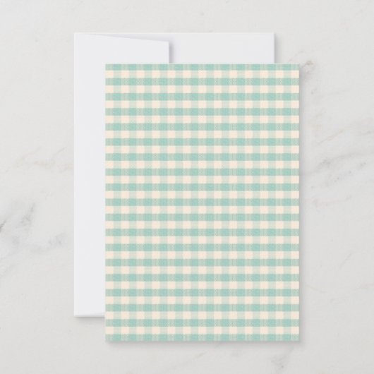 リトルマンベビーシャワー招待状少年 – 口ひげ 招待状 (裏面)