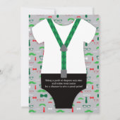 リトルマンベビーシャワー招待状、クリスマス 招待状 (裏面)