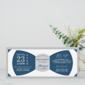 リトルマンベビーシャワー招待状、ボウタイ 招待状 (スタンド正面)