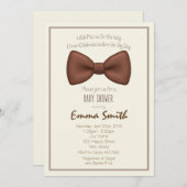 リトルマンベビーシャワー招待状 招待状 (正面/裏面)