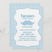 リトルマンベビーシャワー&誕生日招待状 招待状 (正面/裏面)