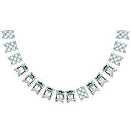 リトルマンベビーミントグリーングレー男の赤ちゃんシャワー バンティングフラッグ