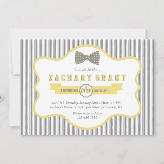 リトルマンボウタイ招待状 招待状 (正面)