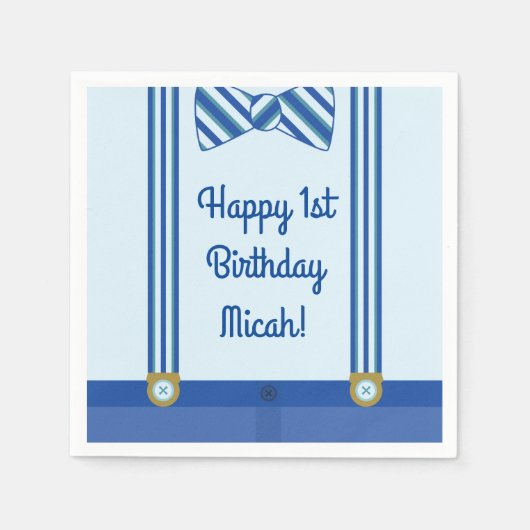 リトルマンボーイの誕生日パーティー スタンダードカクテルナプキン (正面)