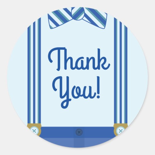 リトルマンボーイの誕生日パーティー ラウンドシール (正面)