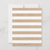 リトルマンボーイベビーシャワー招待状- Kraft Card 招待状 (裏面)