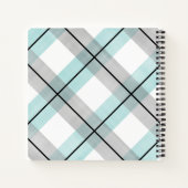 リトルマンミントグレー男の赤ちゃんシャワーゲストブック ノートブック (裏面)