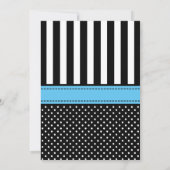 リトルマンムスタッシュベビーシャワー招待状 招待状 (裏面)