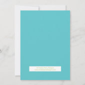 リトルマンムスタヒベビーシャワー招待状 招待状 (裏面)