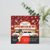 リトルマンリムジン映画スター赤ちゃんシャワー 招待状 (スタンド正面)