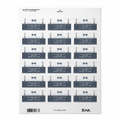 リトルマン差出人住所ラベルブルーとグレー ラベル (フルシート)