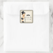 リトルマン男の赤ちゃんシャワー スクエアシール (バッグ)