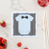 リトルマン男の赤ちゃんシャワー スタンダードカクテルナプキン (インサイチュ)