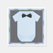 リトルマン男の赤ちゃんシャワー スタンダードカクテルナプキン (正面)