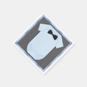 リトルマン男の赤ちゃんシャワー スタンダードカクテルナプキン (角)