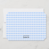 リトルマン誕生日ムスタッシュ写真招待状 招待状 (裏面)