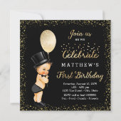 リトルマン1歳の誕生日 招待状 (裏面)