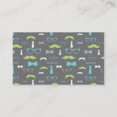 リトルマン おむつくじチケット, ティール, ライム, グレー エンクロージャーカード (裏面)