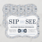 リトルマン シップ＆シー ベビーシャワー招待状 招待状 (正面/裏面)