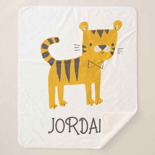 リトルマン |タイガーボウタイ シェルパブランケット (正面)