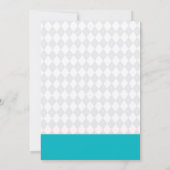 リトルマン ベビーシャワー招待状 招待状 (裏面)