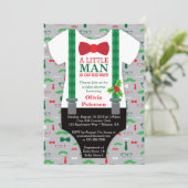 リトルマン ベビーシャワー 招待状 クリスマス (スタンド正面)