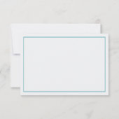 リトルマン 感謝カード, ティール, ライムグリーン, グレー サンキューカード (裏面)