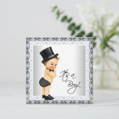 リトルマン 男の子ベイビーシャワー 招待状 (スタンド正面)