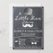 リトルマン Lil Man ベビーシャワー招待状 招待状 (正面)