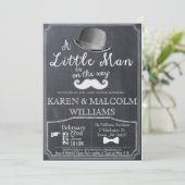 リトルマン Lil Man ベビーシャワー招待状 招待状 (スタンド正面)