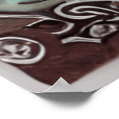 リトルマーメイドかわいい青いロングドレスの女の子のギフト ポスター (角)